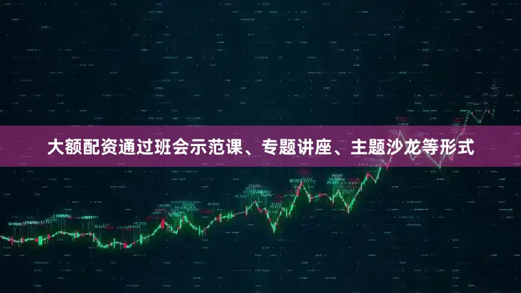 大额配资通过班会示范课、专题讲座、主题沙龙等形式